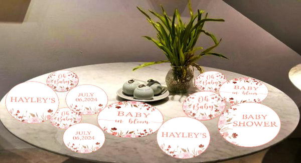 Baby In Bloom Baby Shower Party Table Confetti