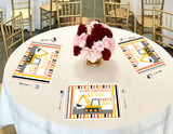 Construction Theme Birthday Table Mats for Decoration