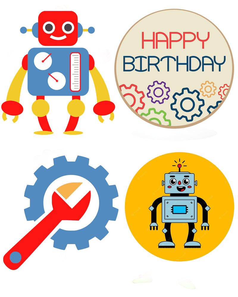 Robot Theme Birthday Party Theme Hanging Set for Decoration