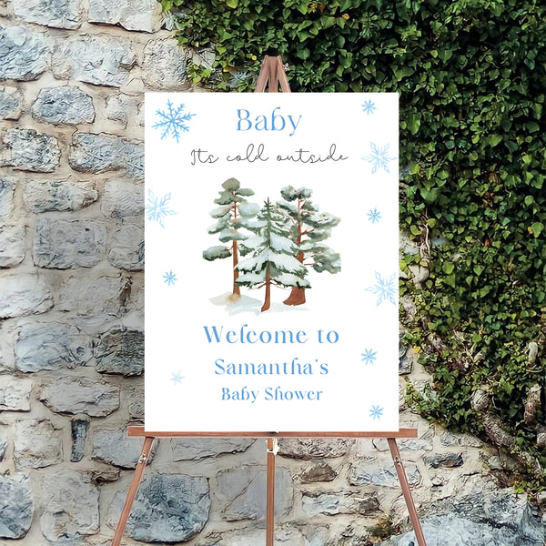 Baby Shower Welcome Board Sign for Decoration