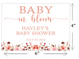 Baby In Bloom Theme Baby Shower Table Mats for Decoration