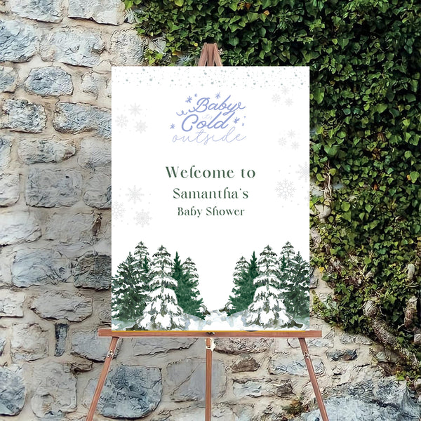 Baby Shower Welcome Board Sign for Decoration