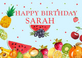 Twotti Fruity Birthday Party Personalized Backdrop