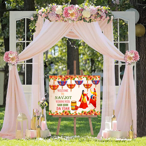 Indian Wedding  Ceremony /Welcome Board for Decoration