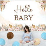 Boho Theme Baby Shower Party Personalized Backdrop