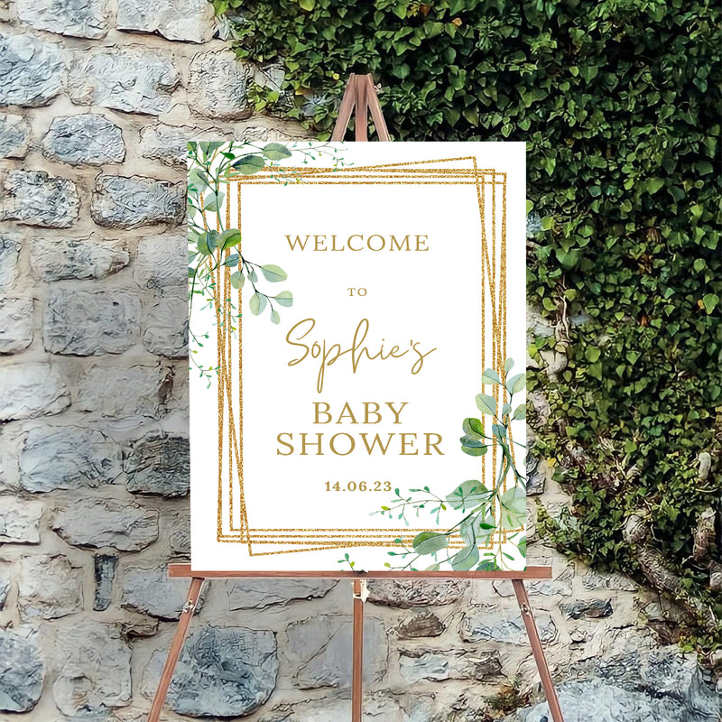 Baby Shower Welcome Board Sign for Decoration