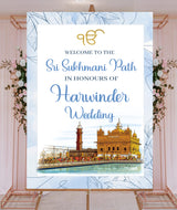 Sukhmani Sahib Path Welcome Sign  /Welcome Board for Decoration