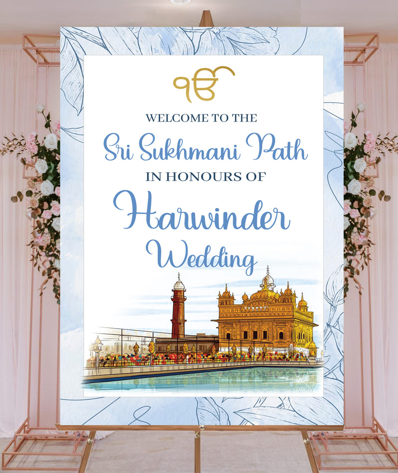 Buy Sukhmani Sahib Path Welcome Sign /Welcome Board for Decoration ...