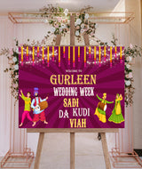 Indian Wedding  Ceremony /Welcome Board for Decoration