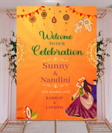 Indian Wedding Ceremony Welcome Board for Decoration