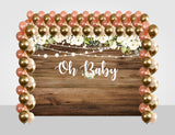 "Oh Baby" Baby Shower Party Decoration Kit With Backdrop.