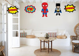 Super Hero Theme Birthday Party Theme Hanging Set for Decoration