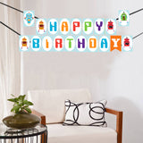 Robot Theme  Birthday Party Banner for Decoration