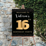 16th Theme Birthday Party Yard Sign/Welcome Board