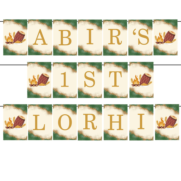 Lohri Party Banner for Decoration