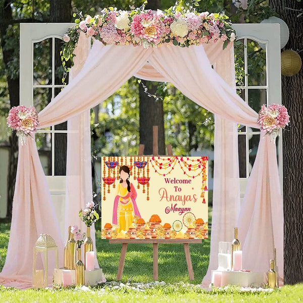 Indian Wedding  Ceremony /Welcome Board for Decoration