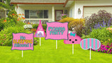 Pyjama Theme Birthday Party Cutouts