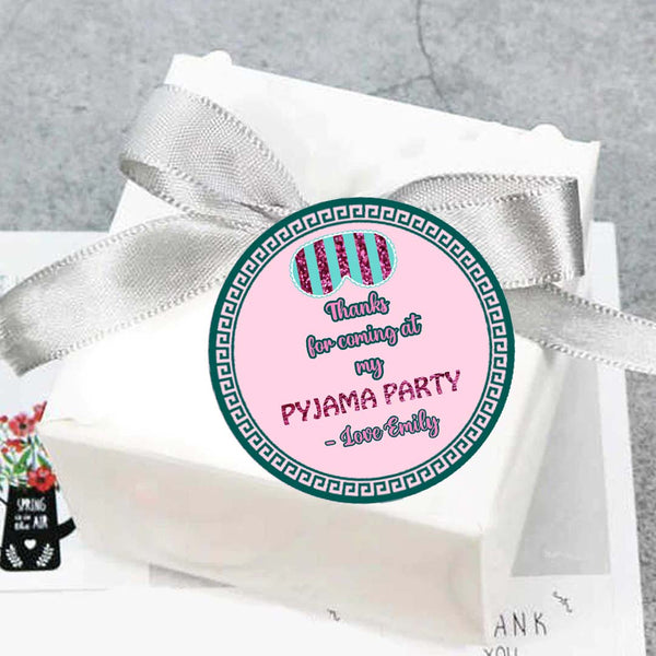 Pyjama Theme Birthday Party Thank You Tags/Return Gift tags