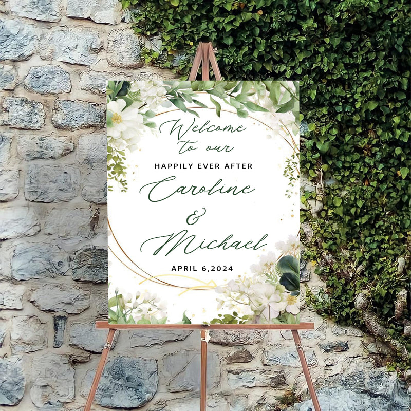 Wedding Welcome Sign Board for Decoration