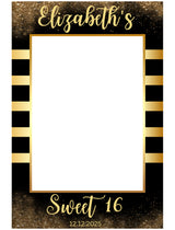 16th Theme Birthday Party Selfie Photo Booth Frame