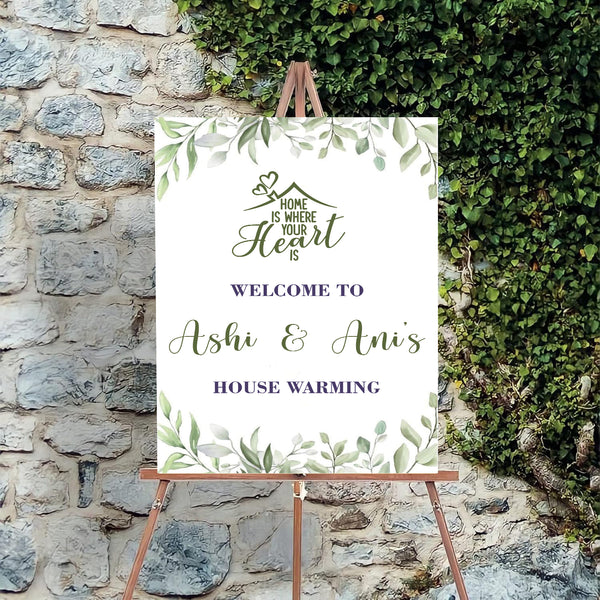 Housewarming Welcome Sign Board for Decoration