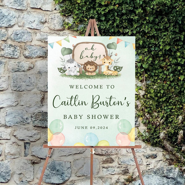 Baby Shower Welcome Board Sign for Decoration