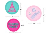 Pyjama Theme Birthday Party Table Toppers for Decoration