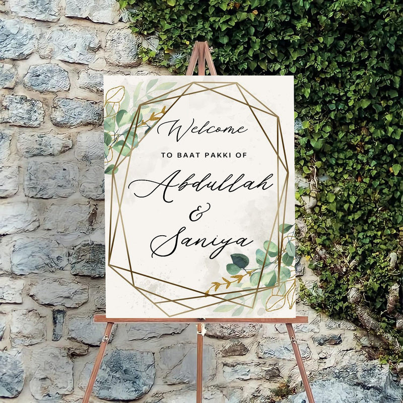 Islamic Wedding Sign/Nikkah Ceremony Board for Decoration