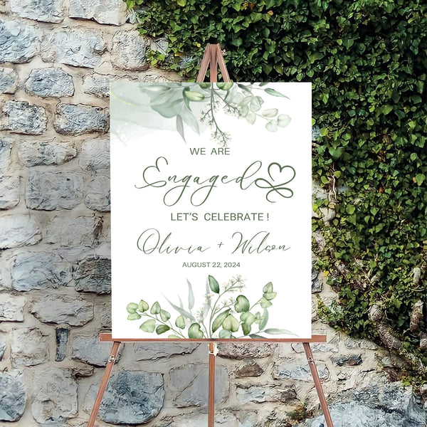 Engagement Party Welcome Board for Decoration