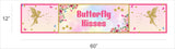 Butterflies and Fairies Theme Birthday Party Long Banner for Decoration