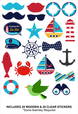 Nautical Theme Birthday Party Photo Booth Props Kit