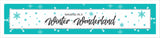 Winter Wonderland Birthday Party Long Banner for Decoration