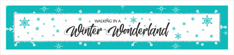 Winter Wonderland Birthday Party Long Banner for Decoration