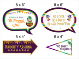 Little Krishna Theme Birthday Party Photo Booth Props Kit