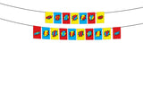 Super Hero Theme  Birthday Party Banner for Decoration