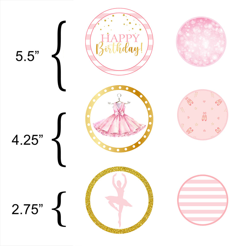 Ballerina Birthday Party Table Confetti