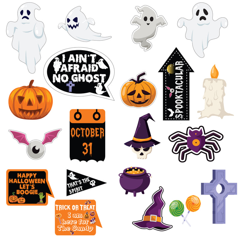 Halloween Theme Party Photo Booth Props Kit