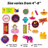 Diwali Party Photo Booth Props Kit- Set of 20