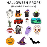 Halloween Theme Party Photo Booth Props Kit- Set of 15