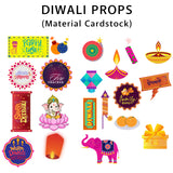 Diwali Party Photo Booth Props Kit- Set of 20