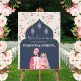 Indian Wedding Ceremony Welcome Board for Decoration