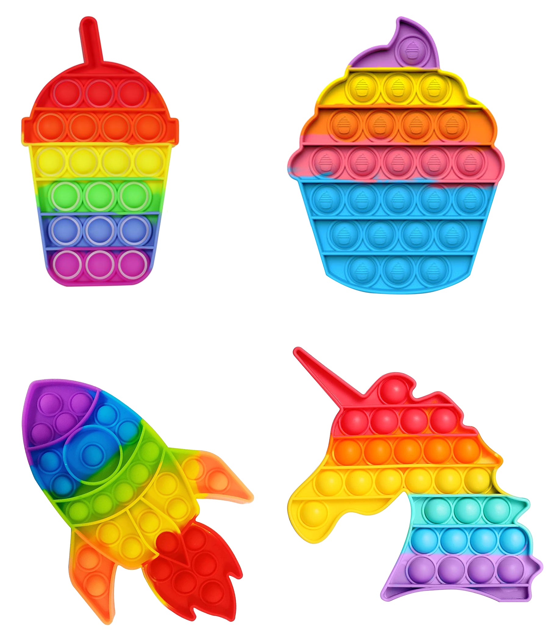 Pop It Theme  Birthday Party Paper Decorative Straws