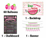 One In a Melon Theme Birthday Party Personalized Multi-Saver Combo.