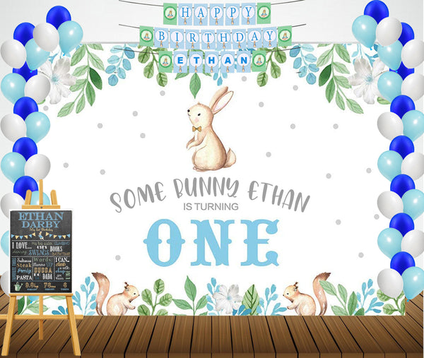 Some Bunny Is One Theme Birthday Party Personalized Multi-Saver Combo For Your Kids First Birthday