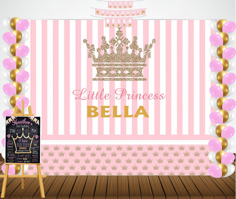 Little Princess Theme Birthday Party Personalized Multi-Saver Combo.