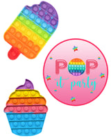 Pop It Birthday Party Table Toppers for Decoration