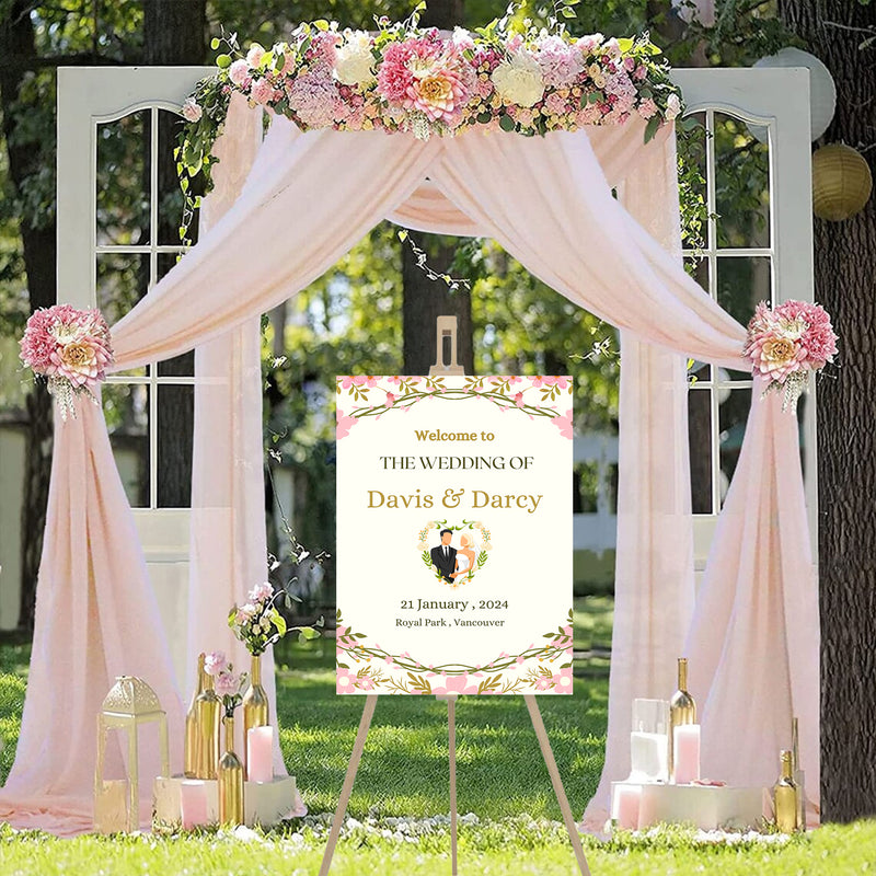 Wedding Welcome Sign Board for Decoration