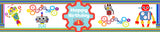 Robot Birthday Party Long Banner for Decoration