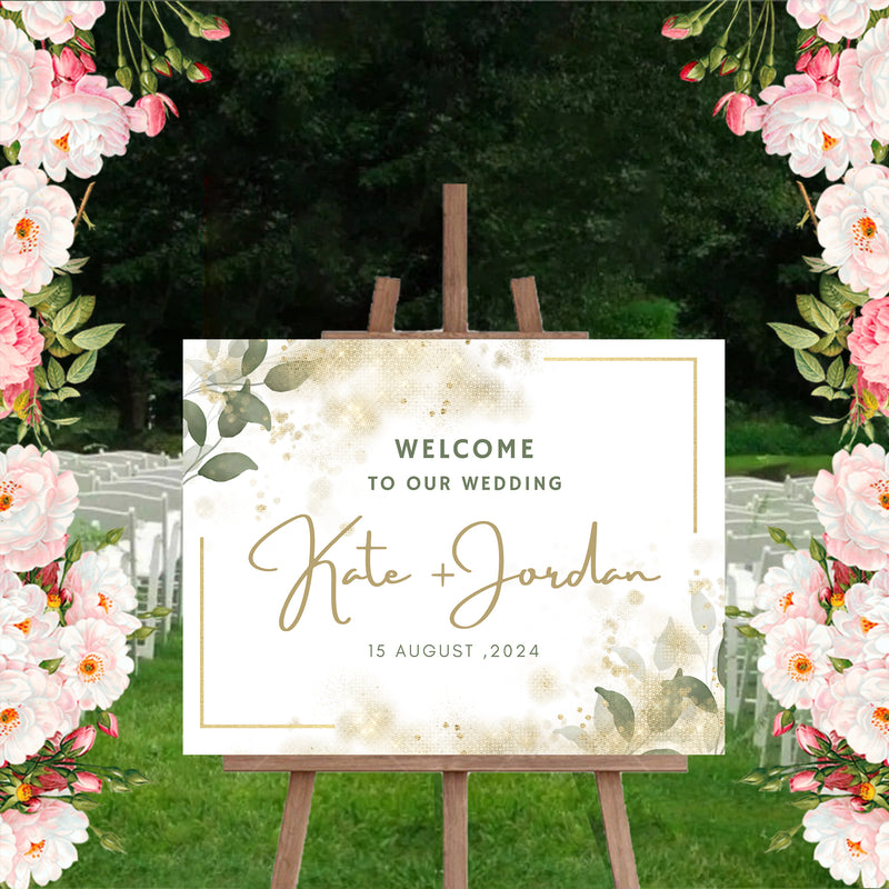 Wedding Welcome Sign Board for Decoration