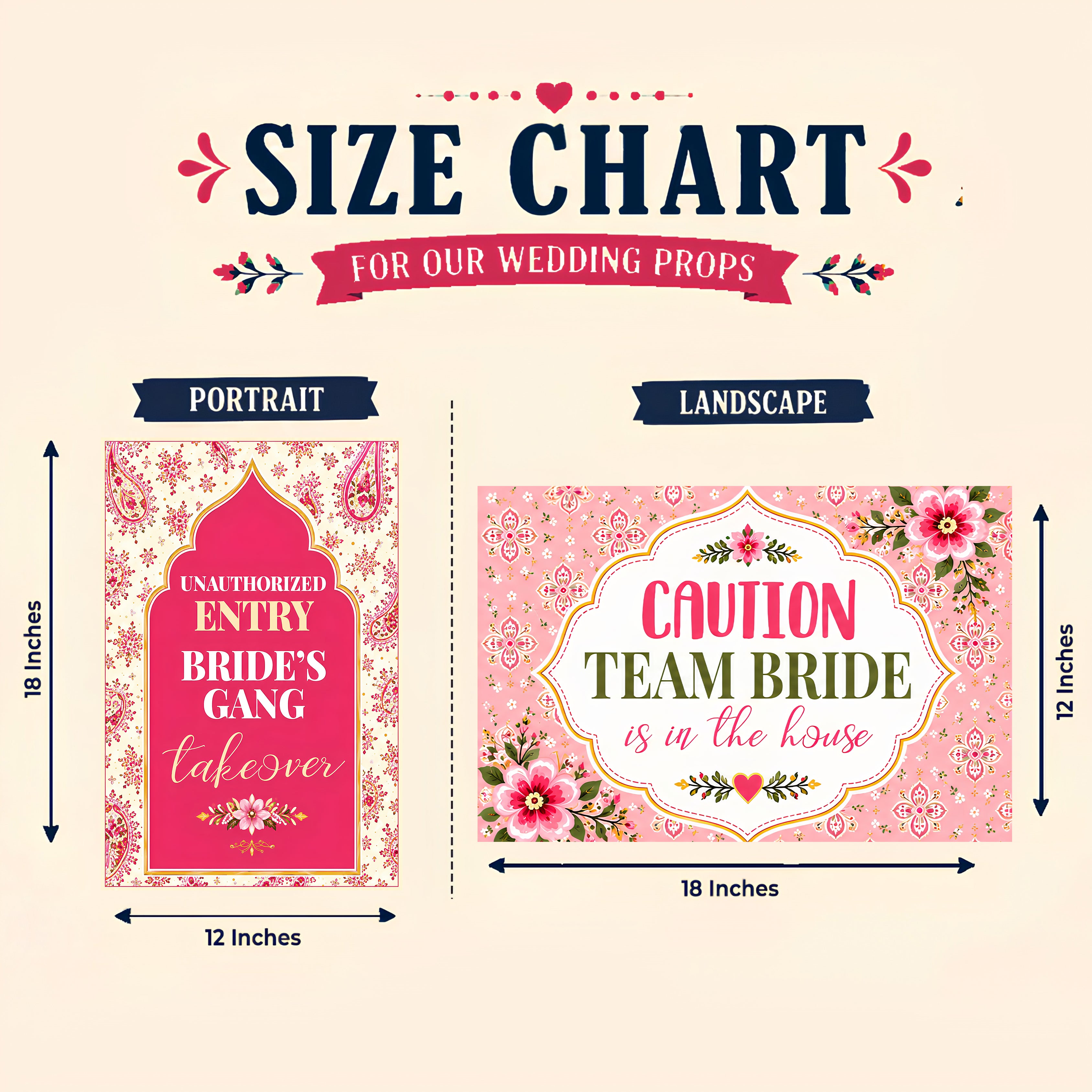 Team Bride Signs /  Pujnabi Jaggo Crasher Wedding  Sign